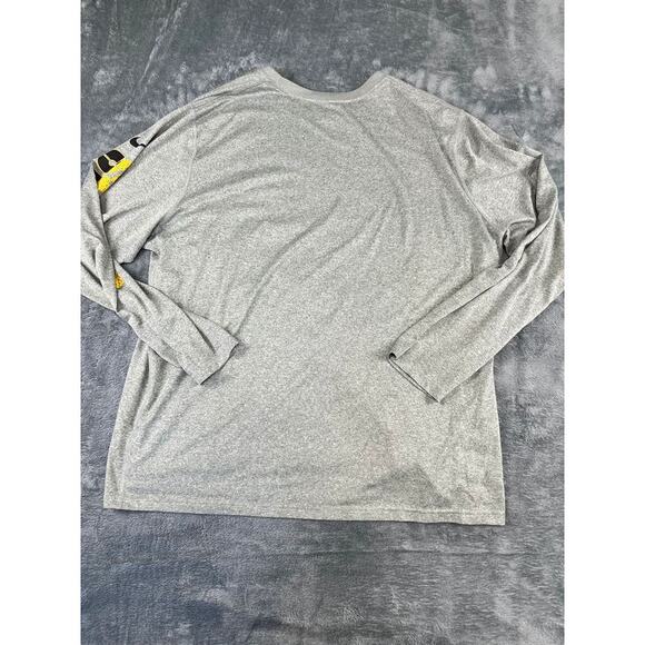Men’s Grey Pittsburgh Steelers Nike Dri-FIT Long Sleeve Shirt Size 2XL Excellent - Picture 4 of 10